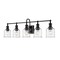 Z-Lite Bryant 5 Light Vanity, Matte Black And Clear Seedy 734-5V-MB - alternate 2